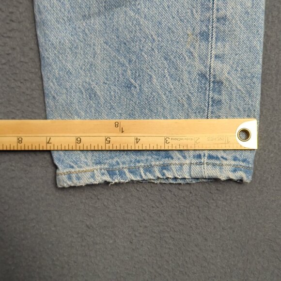 Levi's Made And Crafted Selvedge Jeans Women's 32 Fits 34x25 Blue 501 Taper - Picture 14 of 16